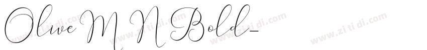 OliveMN Bold字体转换